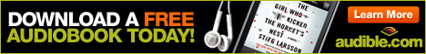Get 1 free audiobook credit at audible.com!